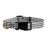 Bond & Co Collar Negro Diseño Pata de Gallo con Broche para Perro, Grande/X-Grande